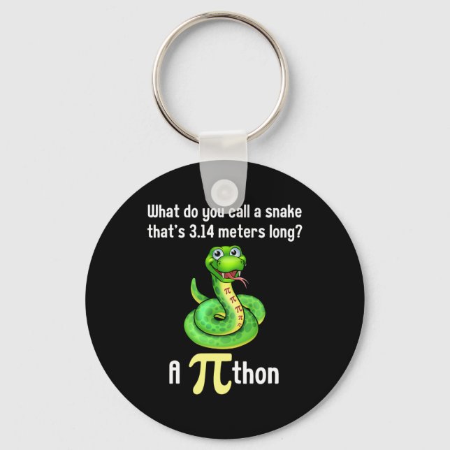 Pi Day Puns Pithon Math Teacher Kvinnor Nyckelring (Framsida)