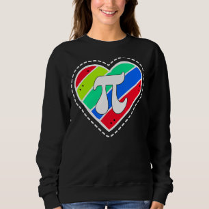 Pi Day Rainbow Hearts Math Teacher T Shirt