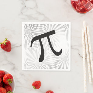 Pi Day Retro Pi Symbol Pappra blöjor Pappersservett