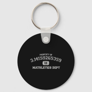 Pi Day Shirt 3.14 Pi Mathletics Dept Funny Gym Nyckelring
