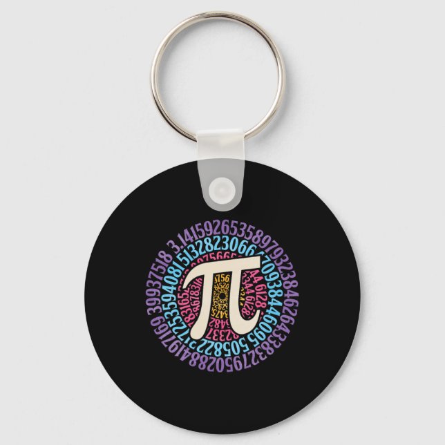 Pi Day Shirt Circular 3.14 Pi Math Studenter Schoo Nyckelring (Framsida)