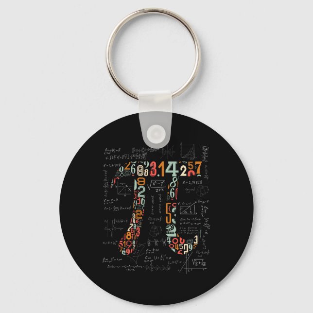 Pi Day Shirt Pi Numbers Math Teacher 3.14 Gift Boy Nyckelring (Framsida)