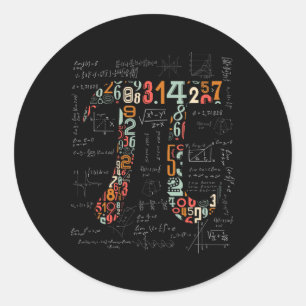 Pi Day Shirt Pi Numbers Math Teacher 3.14 Gift Boy Runt Klistermärke