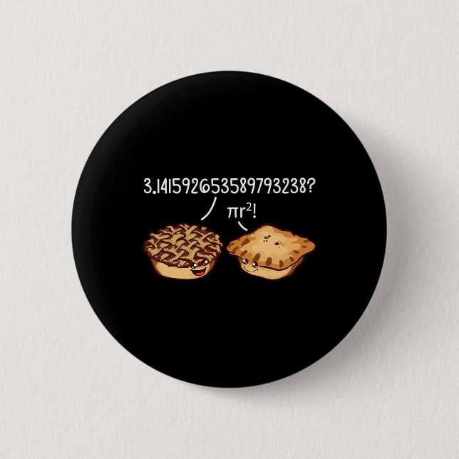 Pi Day Shirt Pi R Formela Math Paj Kawaii i fyrkan Knapp (Framsida)