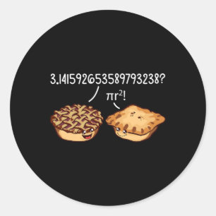 Pi Day Shirt Pi R Formela Math Paj Kawaii i fyrkan Runt Klistermärke