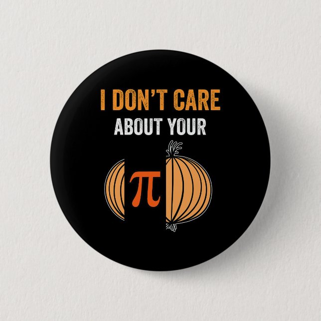 Pi Day Shirt Pi Symbol Onion Funny Math Teacher Pi Knapp (Framsida)