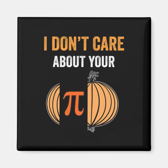 Pi Day Shirt Pi Symbol Onion Funny Math Teacher Pi Magnet (Framsidan)