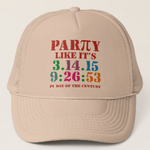 Pi-day-sockel, 2015 3.14.15 9:26:53 truckerkeps