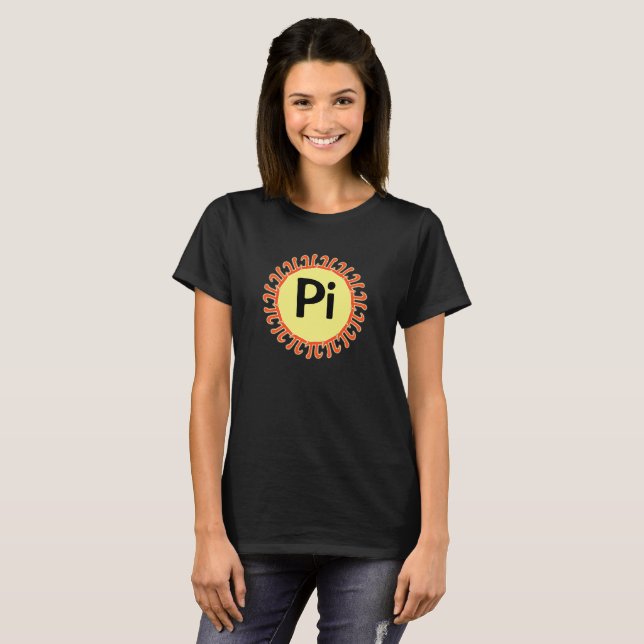 Pi Day Sol T-shirt (Hel framsida)