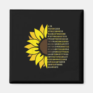 Pi Day Solros 3.14 Pi Number Symbol Math Scienc Magnet