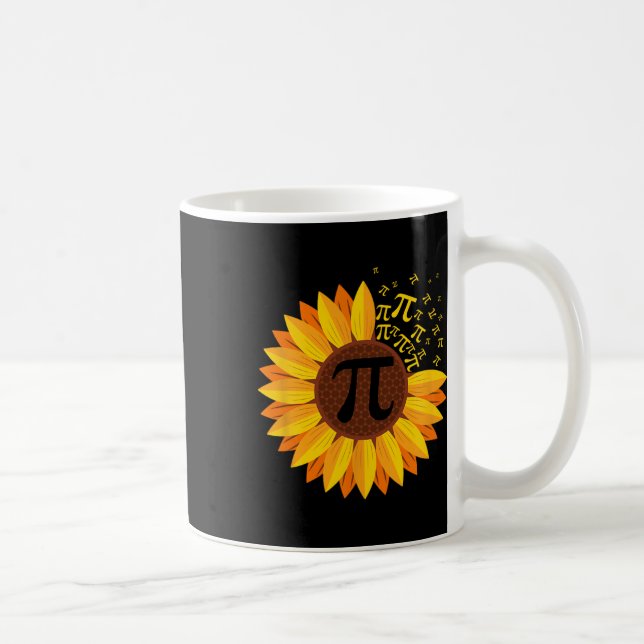 Pi Day Solros Pi Number Symbol Math Thed Scie Kaffemugg (Höger)