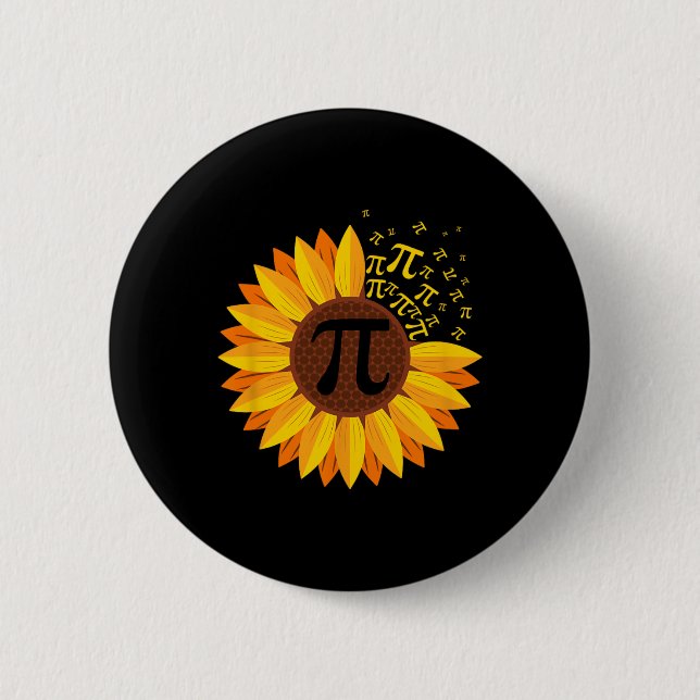 Pi Day Solros Pi Number Symbol Math Thed Scie Knapp (Framsida)