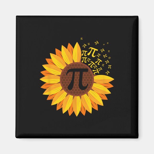 Pi Day Solros Pi Number Symbol Math Thed Scie Magnet (Framsidan)