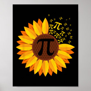 Pi Day Solros Pi Number Symbol Math Thed Scie Poster