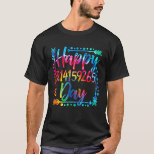 Pi Day Spiral Färg 3 14 Lycklig Pi Day Tie T Shirt