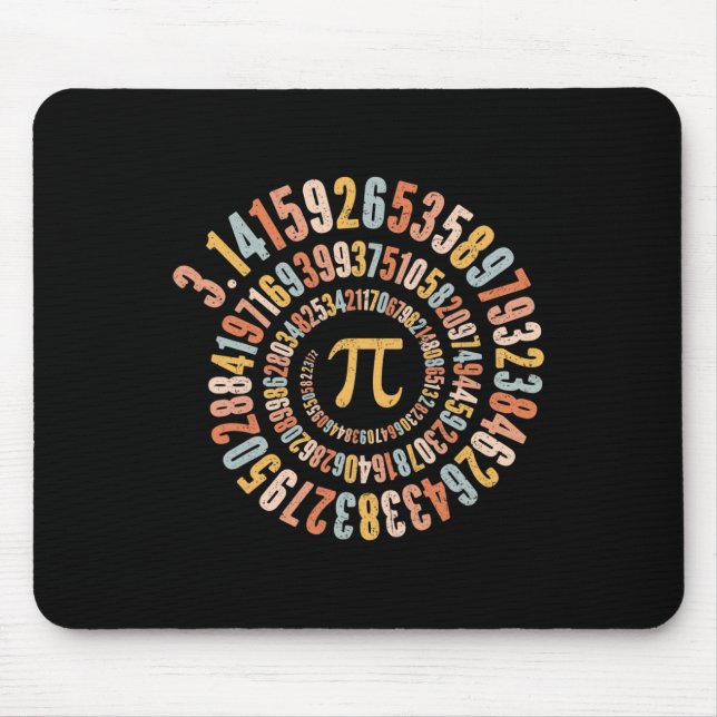 Pi Day Spiral Math Pi Musmatta (Framsidan)