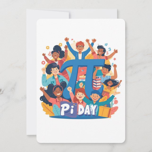 Pi Day Squad Celebration Design Inbjudningar (Framsida)