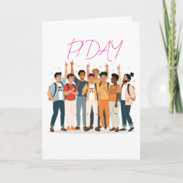 Pi Day Squad – Math Lovers Illustration Kort