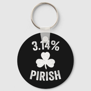 Pi Day St. Patrick's 3.14 Irish Funny Pirish Math Nyckelring