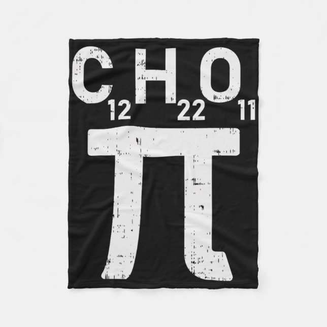 Pi Day Sugar Shirt Symbol Formula Math Chemistry S Fleecefilt (Framsidan)