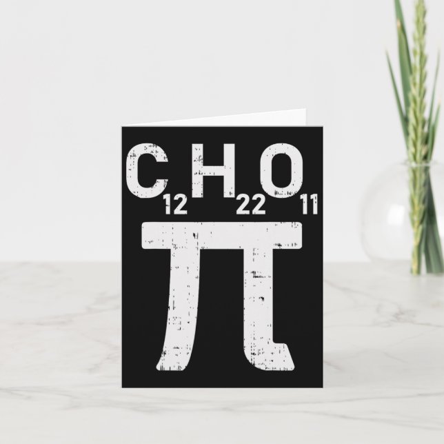 Pi Day Sugar Shirt Symbol Formula Math Chemistry S Kort (Framsida)