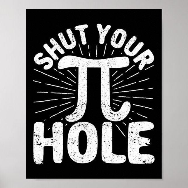 Pi Day Teacher Student Math 3.14 Science Stäng din Poster (Framsidan)