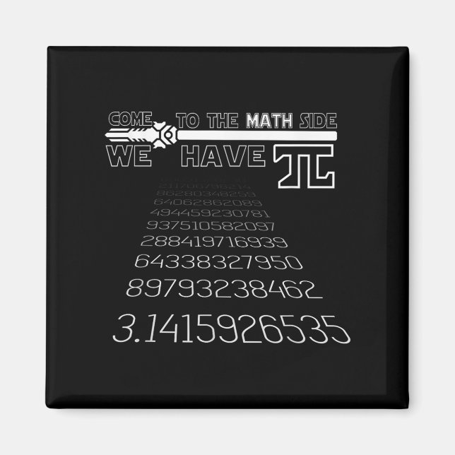 Pi Day-underlig, utmärkt grafikoffert Skriv ut mat Magnet (Framsidan)