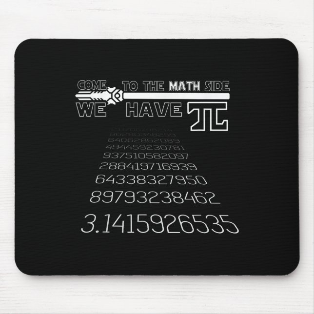 Pi Day-underlig, utmärkt grafikoffert Skriv ut mat Musmatta (Framsidan)