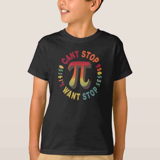Pi-day-ungar - 3,14 Pi-nummer, symbol Math Science T Shirt (Framsida)