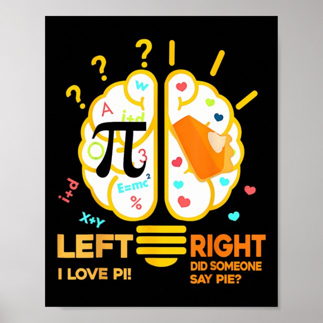 Pi Day uppmanar mig att fatta irrationella beslut Poster (Framsidan)