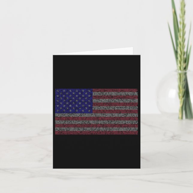 Pi Day USA flagga Math 3.14 mars 14 Kort (Framsida)