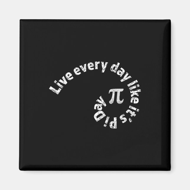 Pi Day Varje dag Math Calculus Golden Geometry Råt Magnet (Framsidan)