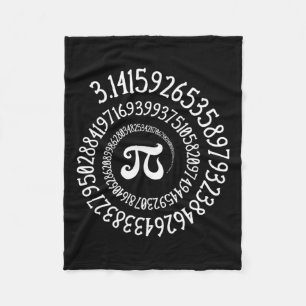 Pi-Day-Vintage Graphic Spiral Formel Math L Fleecefilt