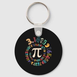 Pi Day Vintage Pi Number 3 Nyckelring