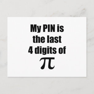 Pi Day Vykort