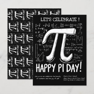 Pi Day-vykort för lycklig - Roligt Math Vykort