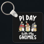 Pi Day with my Gnomies funny Math Mathematics Nyckelring<br><div class="desc">Pi Day with my Gnomies funny Math Mathematics</div>