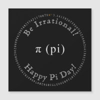Pi, den irrationella matematiska konstanta magnete