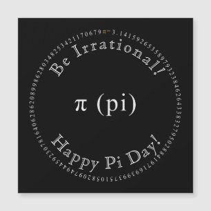 Pi, den irrationella matematiska konstanta magnete