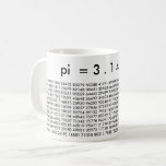 pi Digits 3.14159 Mathematics Kärlek Pi Day Mugg<br><div class="desc">pi Digits Math Kärlek Mugg,  "pi=3.14159 osv." Svartvit kaffe Mugg</div>