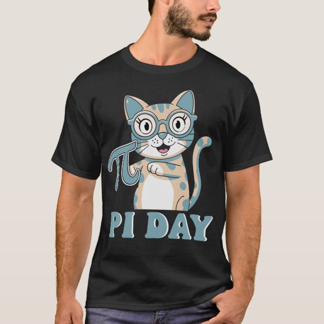 Pi Digits Day, söt axiolotl älskare science T Shirt (Framsida)