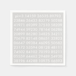 pi Digits Math Kärlek pi= 3,14159 pi Dag napkin Pappersservett