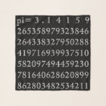 Pi Digits Mathematics PiDay Party Sjal<br><div class="desc">Pi Digits Mathematics Numbers PiDay Elegant Chiffon Scarf</div>