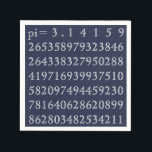 Pi Digits PiDay Party Mathematics Numbers Blue Pappersservett<br><div class="desc">Pi Digits PiDay Party Mathematics Numbers Blå och vita Pappra blöjor</div>