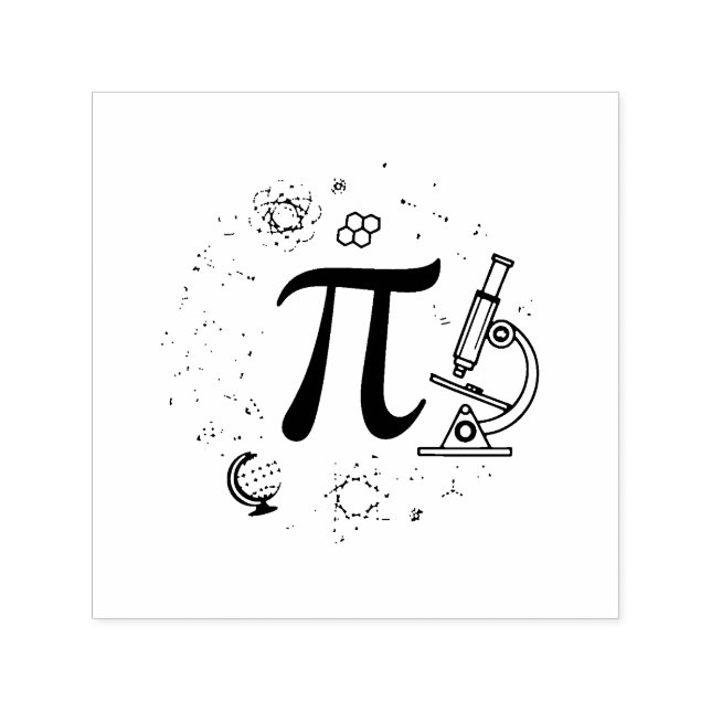 Pi Enthusiast Självfärgande Stämpel (Design)