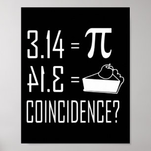 Pi Equals Paj 3.14 Likvärdig sammanträffande för P Poster