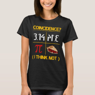Pi Equals Paj Coinciment Math Pun Pi Day T Shirt