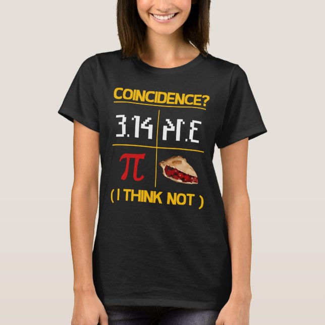 Pi Equals Paj Coinciment Math Pun Pi Day T Shirt (Framsida)