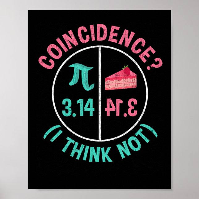 Pi Equals Paj för Pi Day som firades den 3-14 mars Poster (Framsidan)