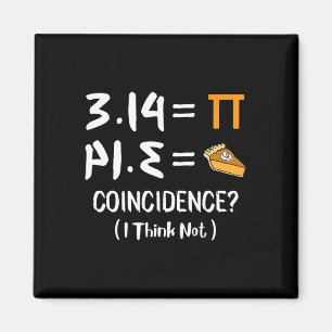 Pi Equals Paj Funny Math Pun Pi Day Gift Magnet